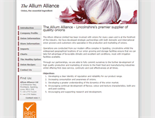 Tablet Screenshot of alliumalliance.co.uk